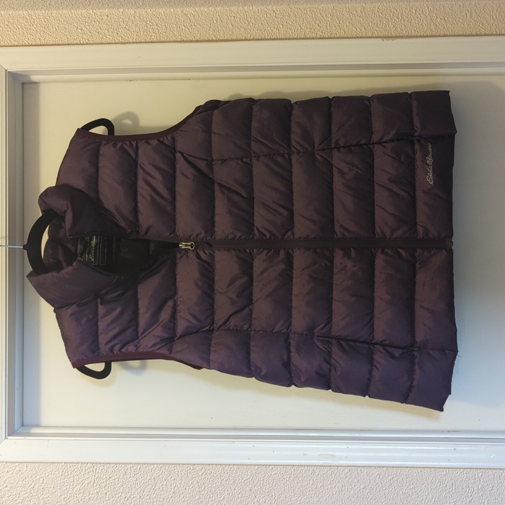 Eddie Bauer Purple Large Puffy Vest